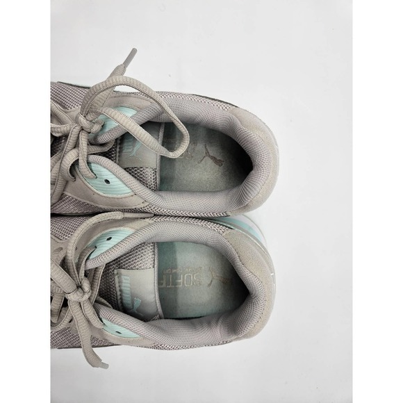 Puma Soft Foam Optimal Comfort Size 9 Light Gray/Teal Green Athletic Shoes - Picture 5 of 12